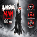 Halloween Dekofigur "Hanging Man" LED Augen | 80cm